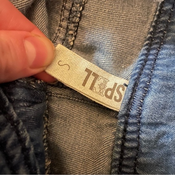 RARE Vintage Spell “Flower Child” Embroidered Denim Patchwork Skirt, Size Small - Picture 5 of 7